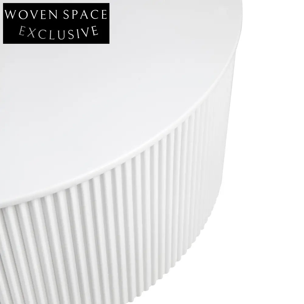 Nomad Round Coffee Table - White Coffee Table