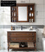 Nora Floor Bathroom Cabinet with Ceramic Basin & Oak Finish 60cm floor cabinet + ceramic integrated basin + ordinary