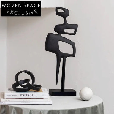 Nordic Abstract Aluminum Sculptures: Modern Irregular Home Decor Ornaments for Living Spaces