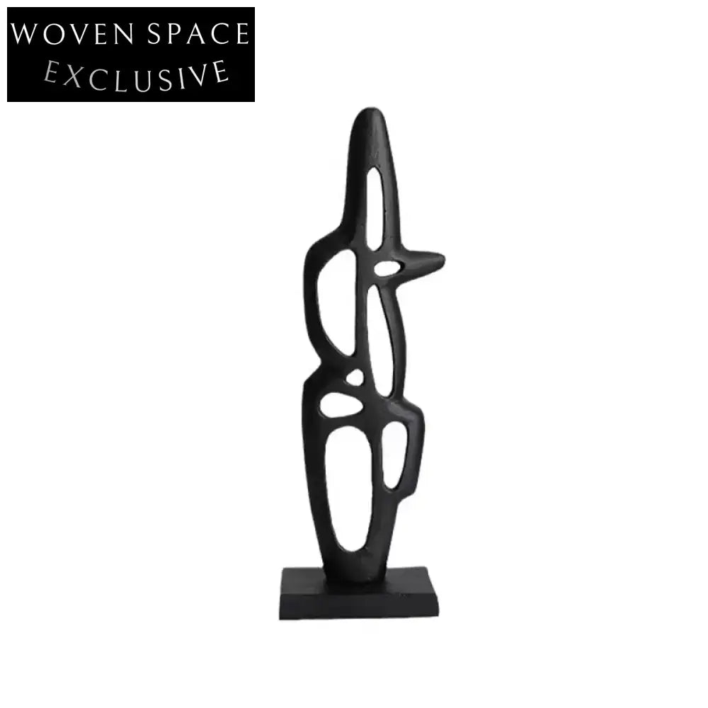 Nordic Abstract Aluminum Sculptures: Modern Irregular Home Decor Ornaments for Living Spaces