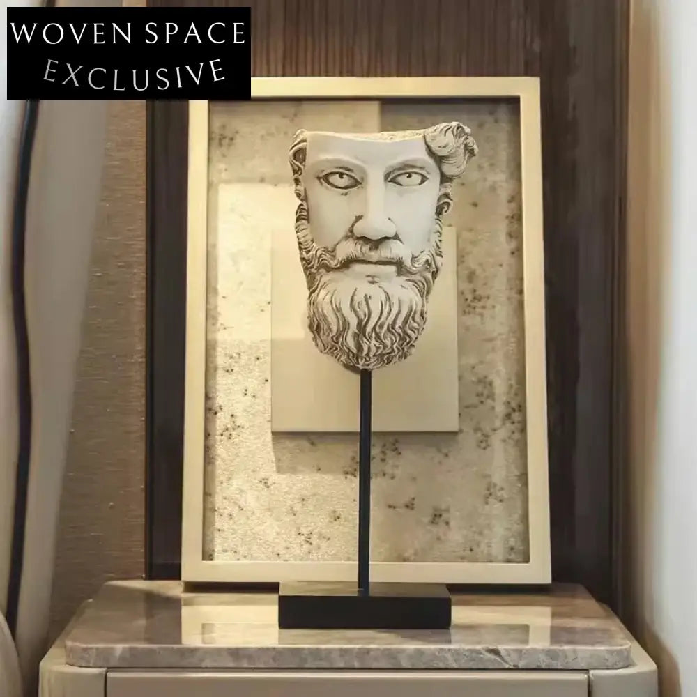Nordic Abstract Face Resin Sculpture Modern Art Table Decoration Home Accent