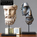Nordic Abstract Face Resin Sculpture Modern Art Table Decoration Home Accent