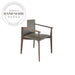 Nordic Barenia Leather Armchair with Solid Wood Legs Dining Chair