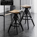 Nordic Birch Wood Fish Vertebra Design Dining Chairs Cafe Restaurant Stool