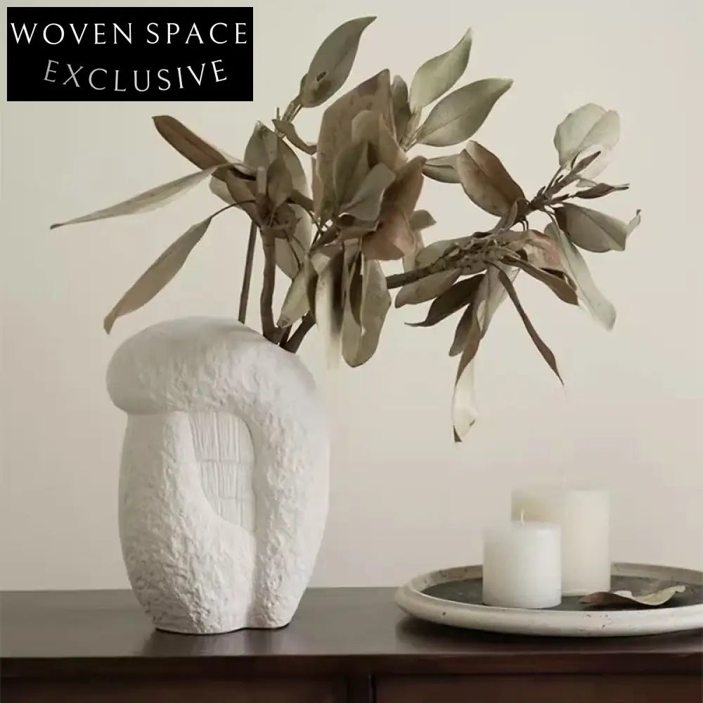 Nordic Ceramic Elegant Home Decor Vase, Modern Artistic Tabletop Accent Vase