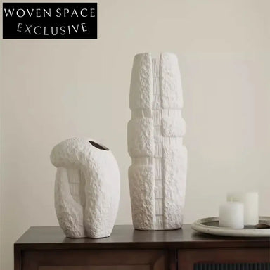 Nordic Ceramic Elegant Home Decor Vase, Modern Artistic Tabletop Accent Vase