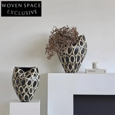 Nordic Ceramic Flower Vase for Modern Home Decor, Elegant Accent Vase