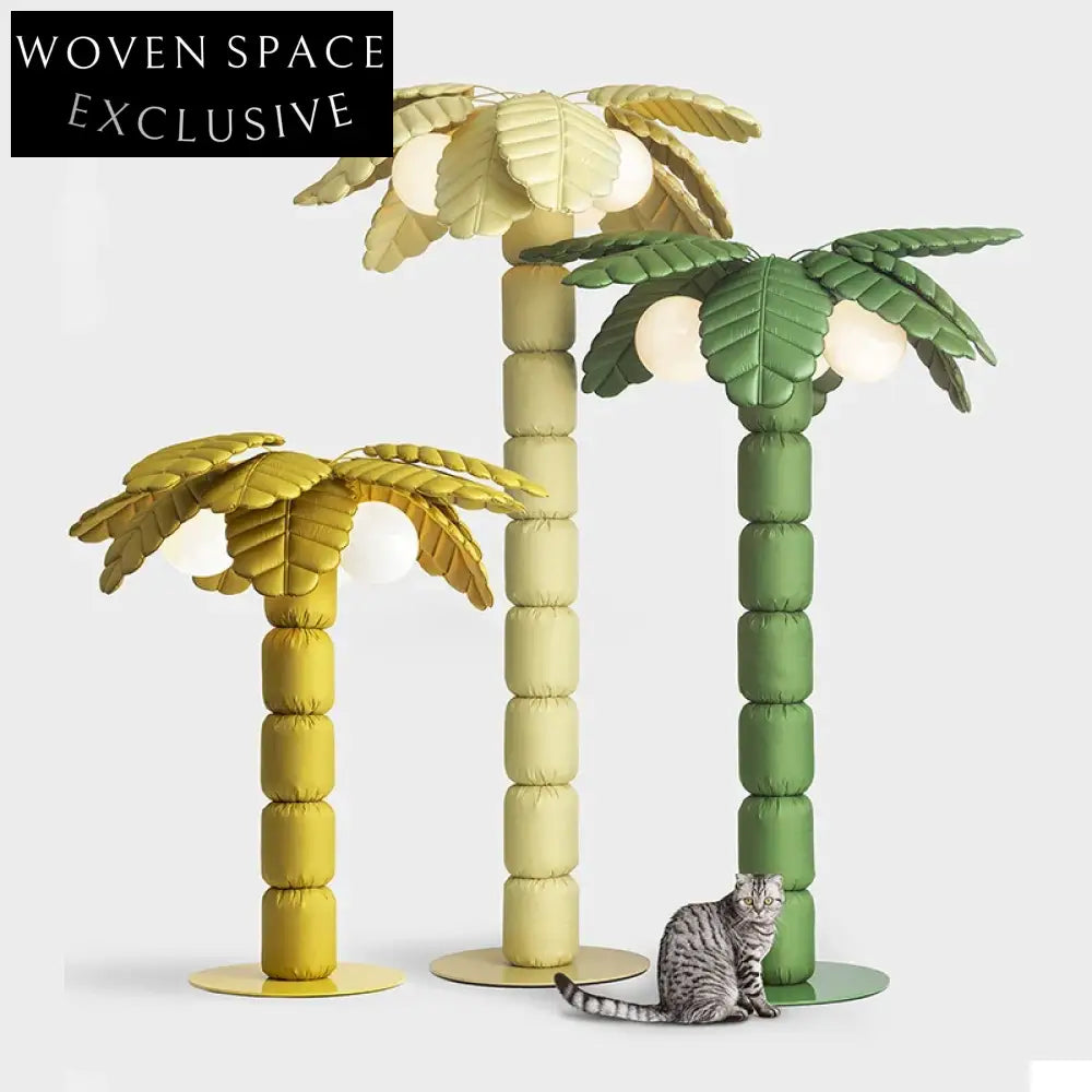 Nordic Coconut Tree Floor Lamp Modern Home Decor Statement Lighting
