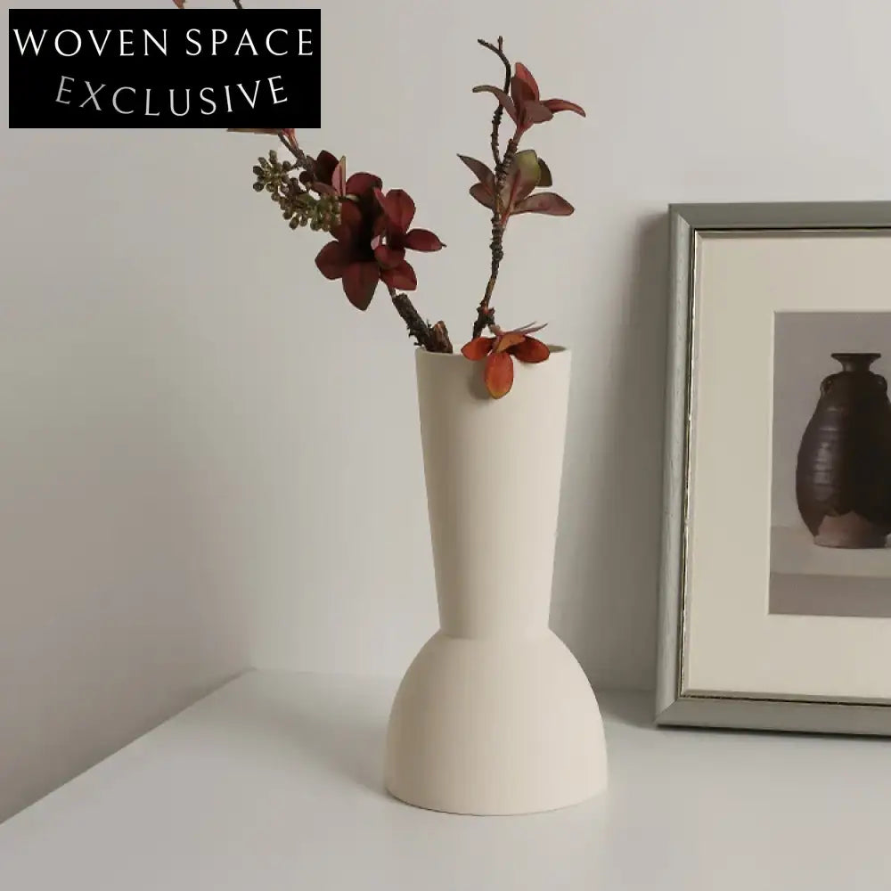 Nordic Cone Shape Durable Ceramic Home Decor Living Room Table Vase