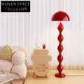 Nordic Creative Arc Smart LED Glass Standing Floor Lamp for Living Room