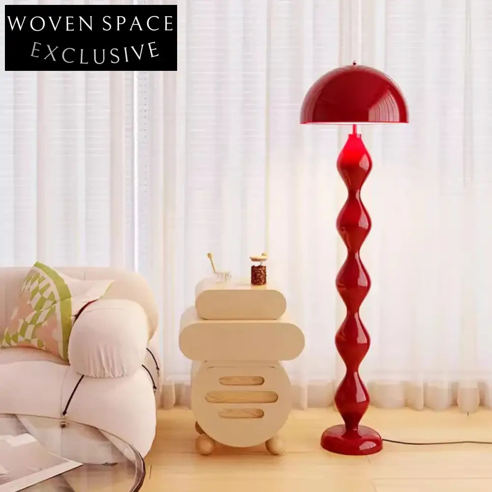 Nordic Creative Arc Smart LED Glass Standing Floor Lamp for Living Room