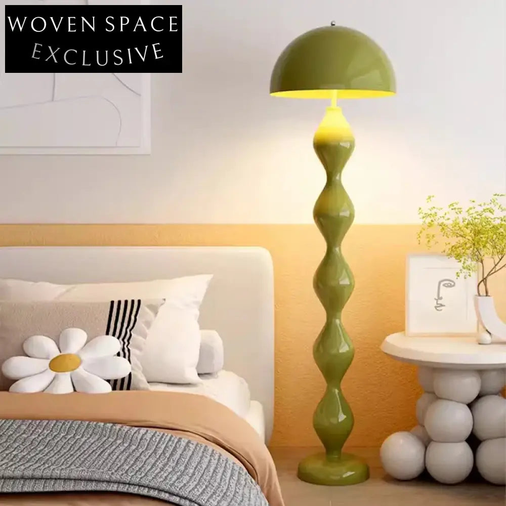 Nordic Creative Arc Smart LED Glass Standing Floor Lamp for Living Room