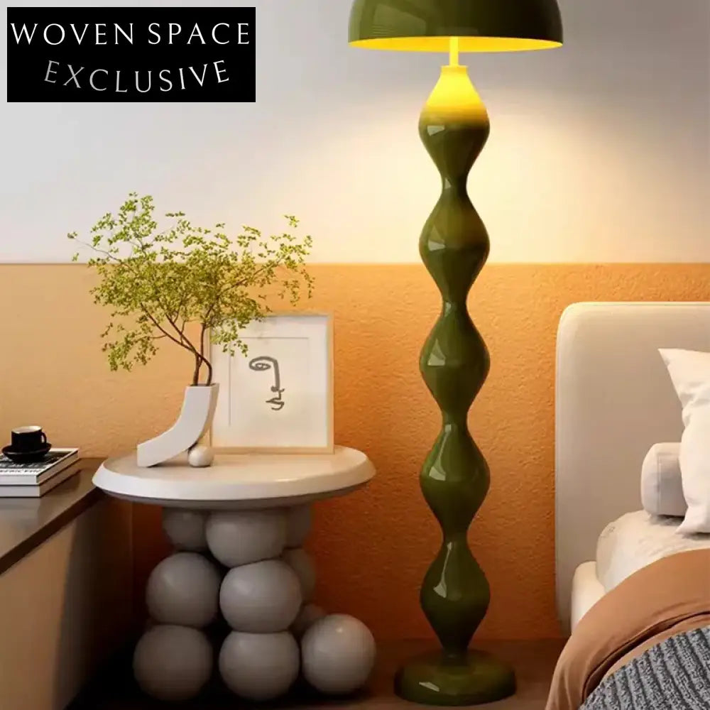 Nordic Creative Arc Smart LED Glass Standing Floor Lamp for Living Room