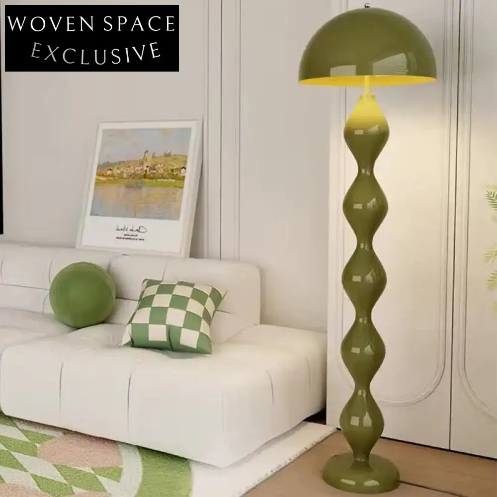 Nordic Creative Arc Smart LED Glass Standing Floor Lamp for Living Room