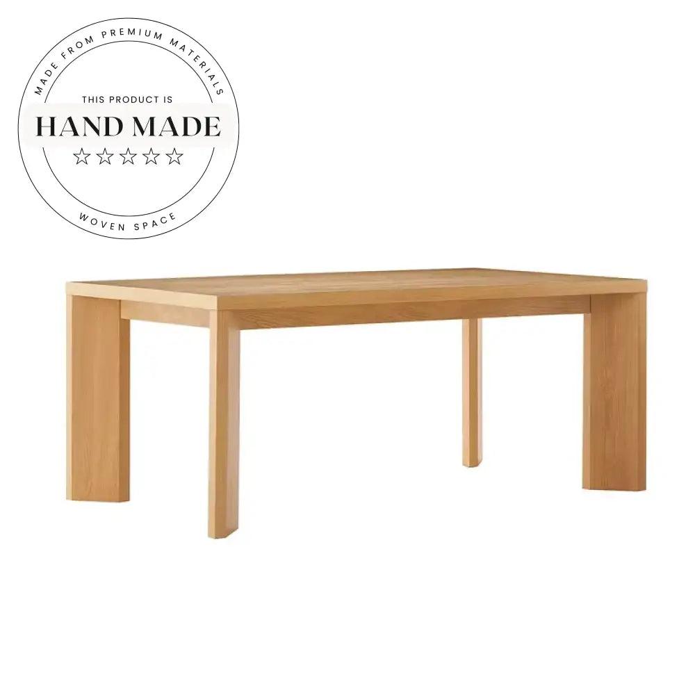 Nordic Custom Rectangular Solid Wood Luxury Dining Table