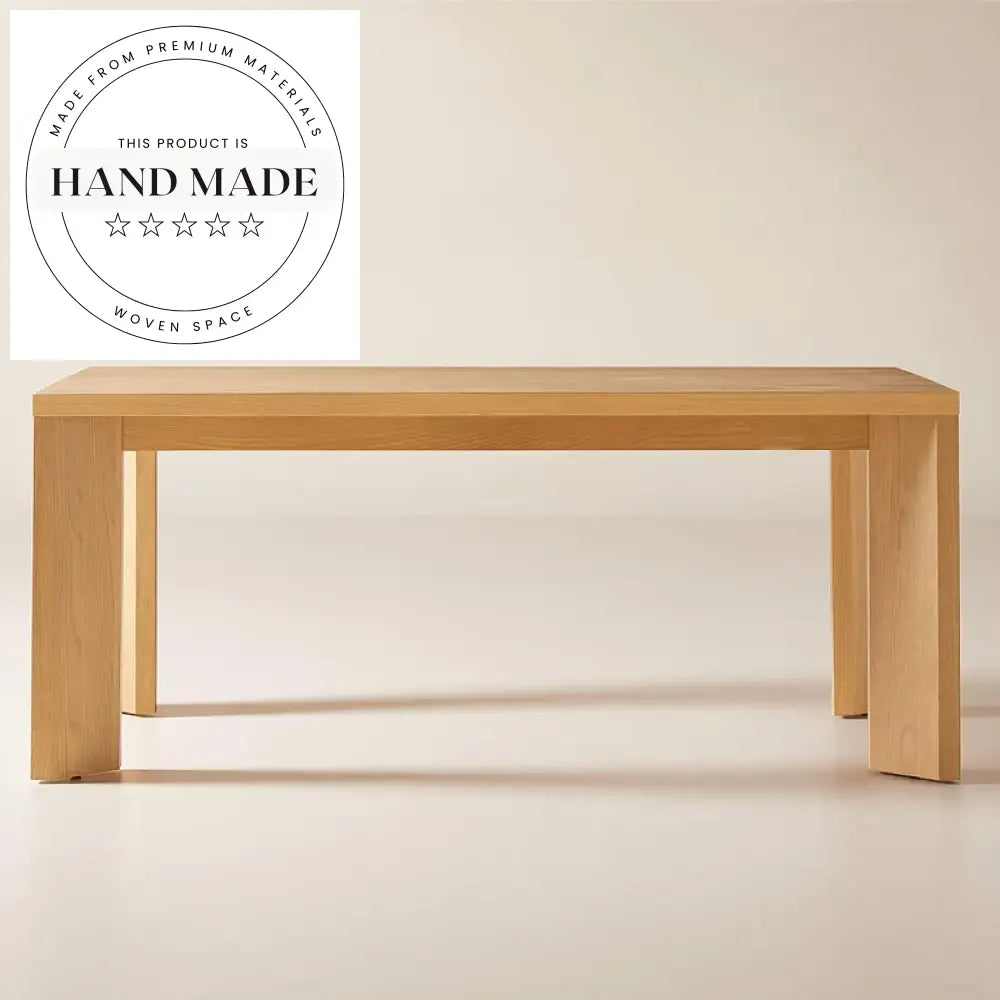 Nordic Custom Rectangular Solid Wood Luxury Dining Table
