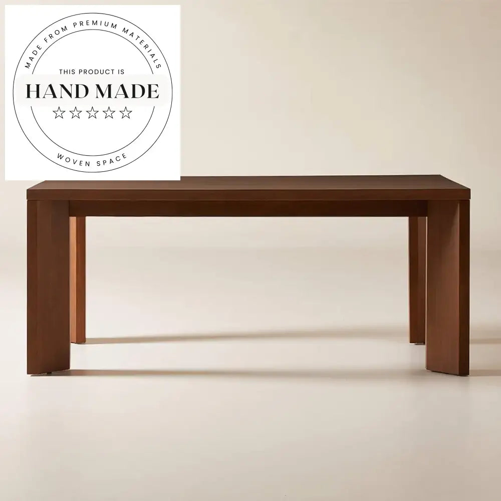 Nordic Custom Rectangular Solid Wood Luxury Dining Table