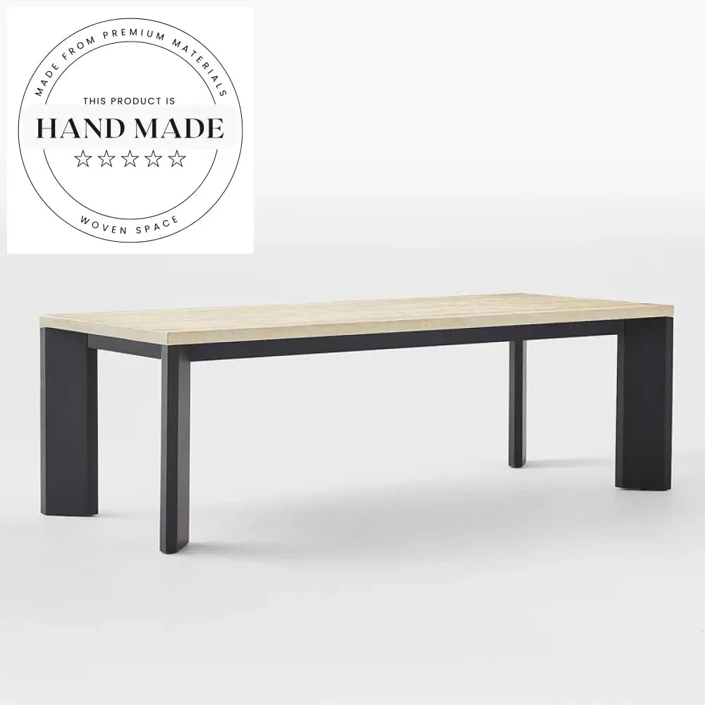 Nordic Custom Rectangular Solid Wood Luxury Dining Table