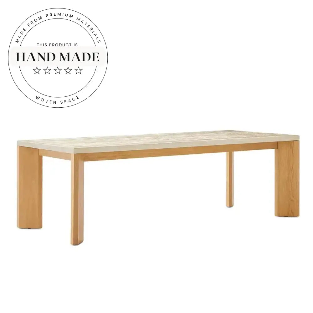Nordic Custom Rectangular Solid Wood Luxury Dining Table