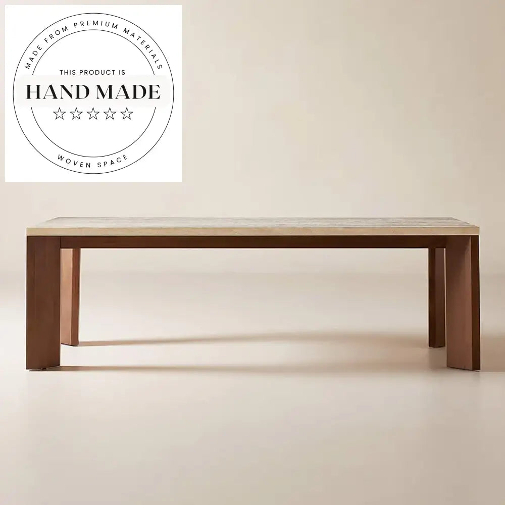 Nordic Custom Rectangular Solid Wood Luxury Dining Table