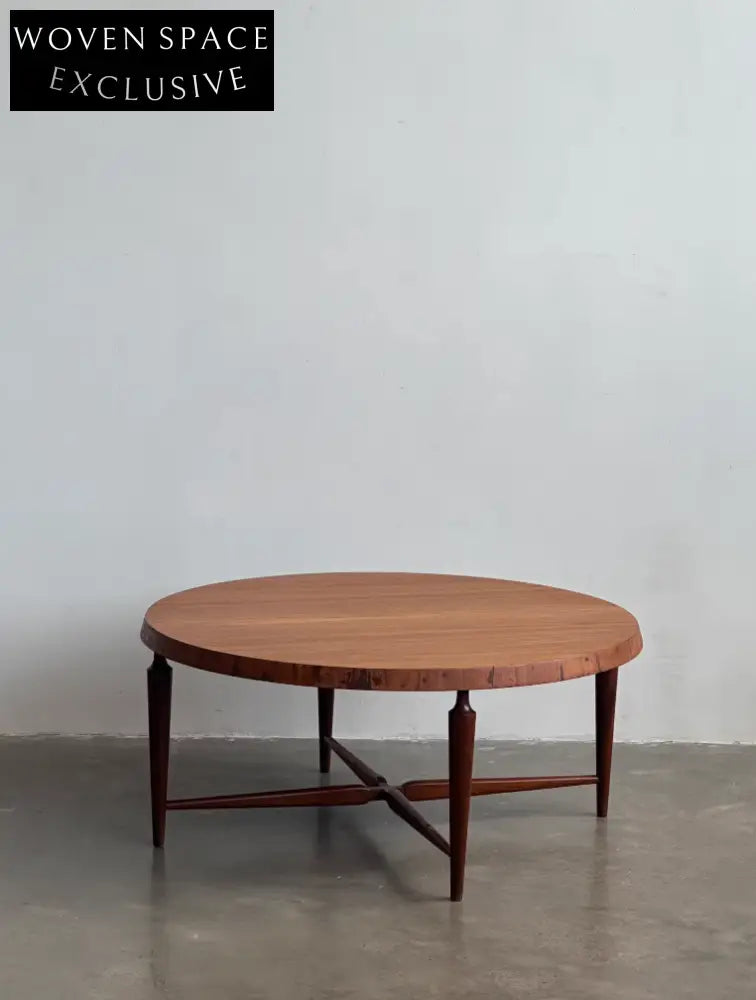 Nordic Dutch 1970s Round Coffee Table by Louis Van Teeffelen