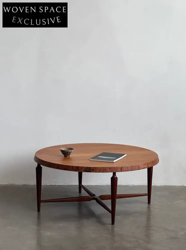 Nordic Dutch 1970s Round Coffee Table by Louis Van Teeffelen