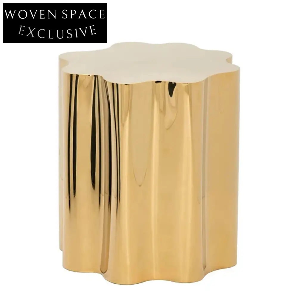 Nordic Elegant Flower Stainless Steel Coffee Table for Modern Living Rooms