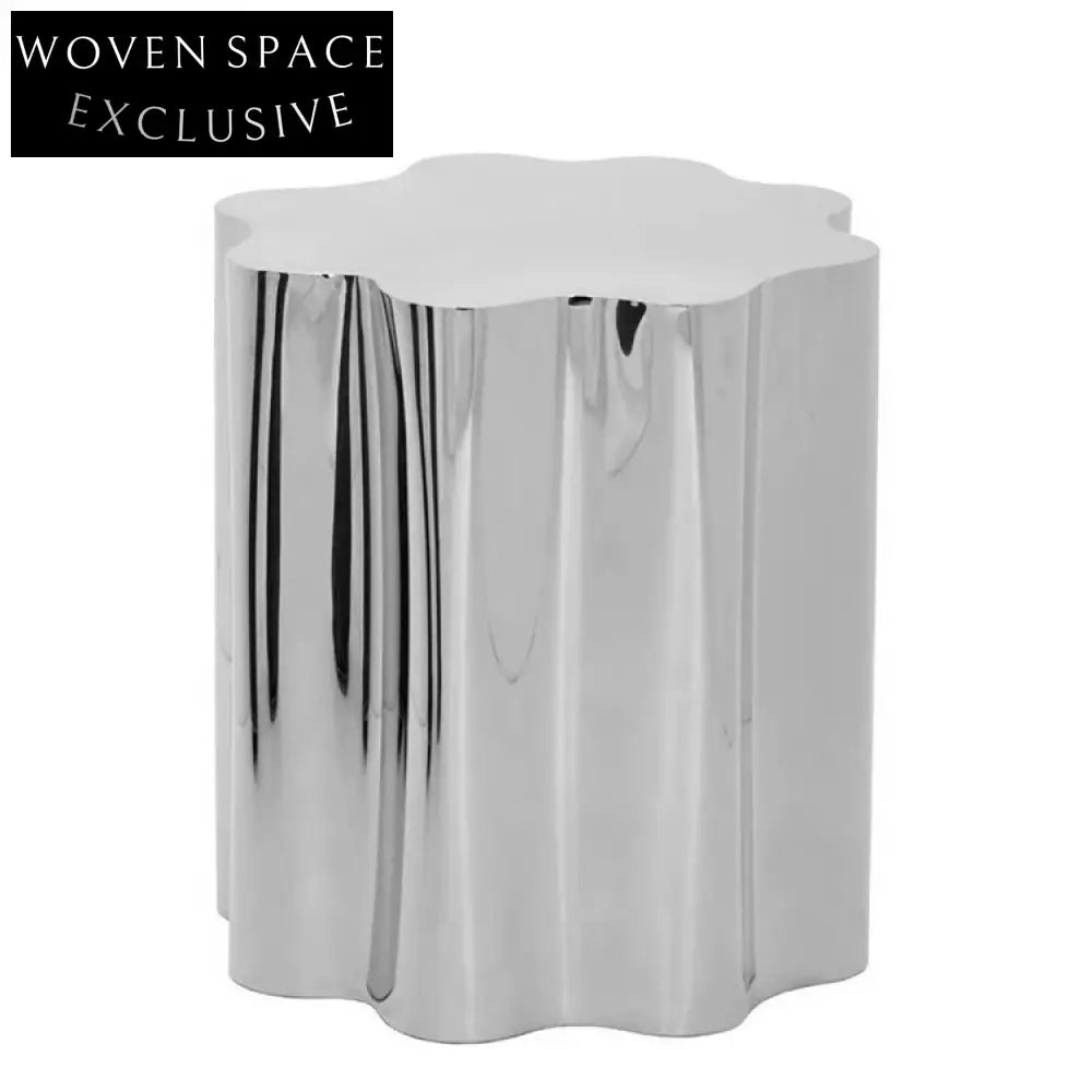 Nordic Elegant Flower Stainless Steel Coffee Table for Modern Living Rooms