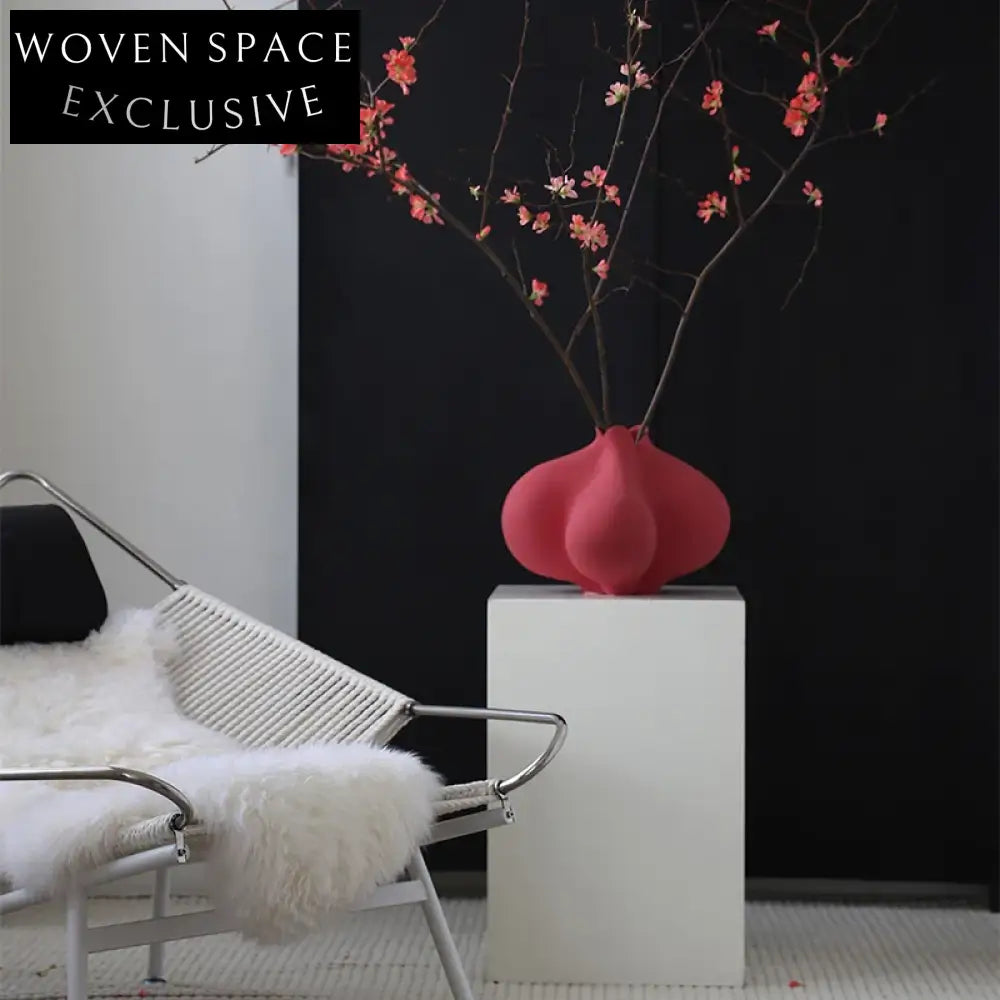 Nordic Elegant Handmade Ceramic Flower Vase Set for Home Decor