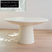 Nordic Elephant Leg Round Fiberglass Dining Table 120cm