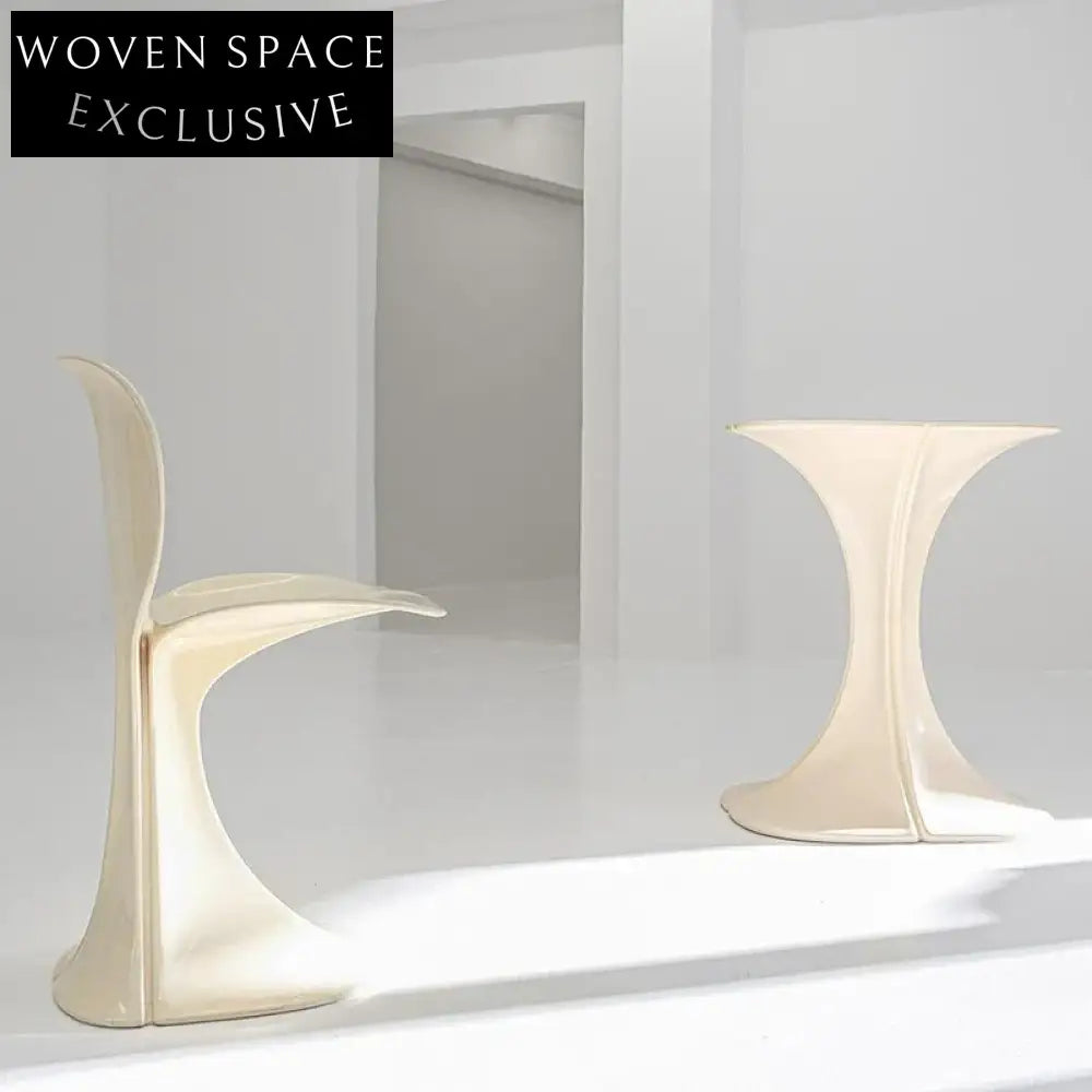 Nordic Fiberglass Dining Chair Modern Cafe Bistro Hotel Restaurant Seating