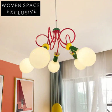 Nordic Glass Shade Metal Frame Living Room Decorative Table Lamp