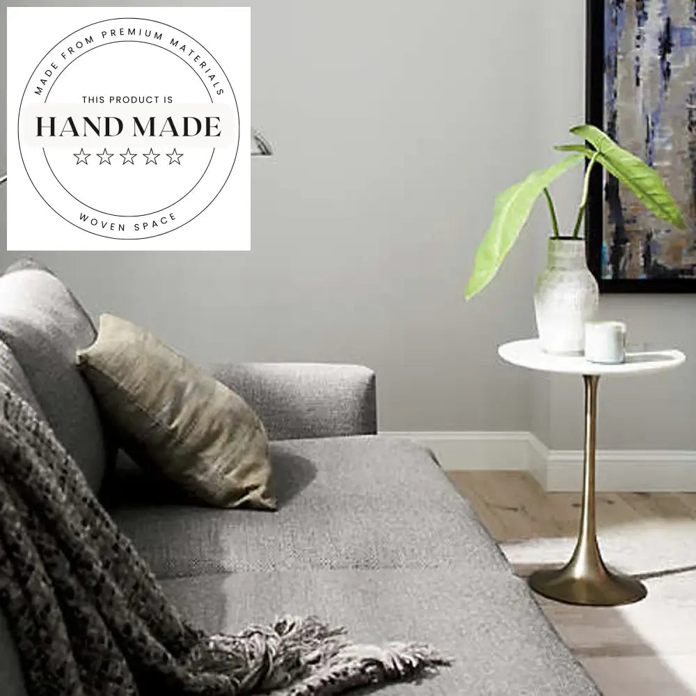 Nordic Gold Stainless Steel Round Accent Side Table