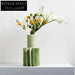 Nordic Green Ceramic Vases: Modern Home Decor, Art Flower Displays
