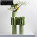 Nordic Green Ceramic Vases: Modern Home Decor, Art Flower Displays