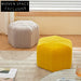 Nordic Hexagonal Fabric Ottoman Pouf Chair for Modern Home Decor