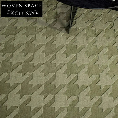 Nordic Ins Handmade Polyester Geometric Grid Area Rug - Modern Living Room Carpet