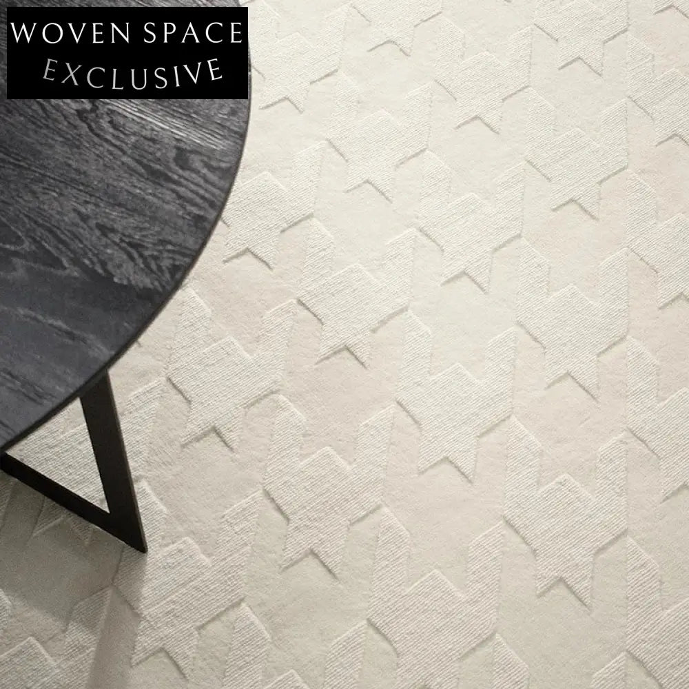 Nordic Ins Handmade Polyester Geometric Grid Area Rug - Modern Living Room Carpet