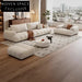 Nordic L-Shaped Modular Boucle Velvet Fabric Sofa Combination Set for Living Room