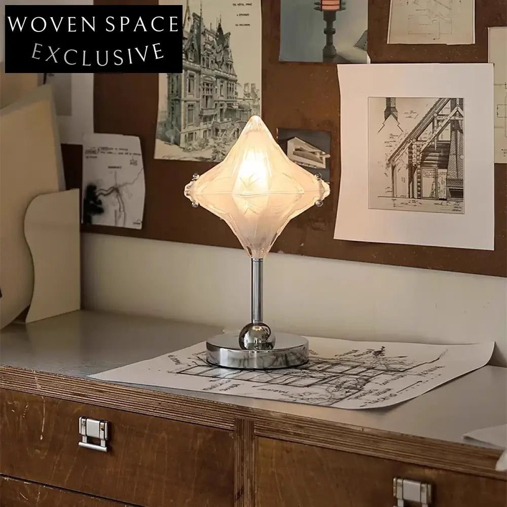 Nordic LED Star Glass Table Lamp for Corner Reading and Console Decor