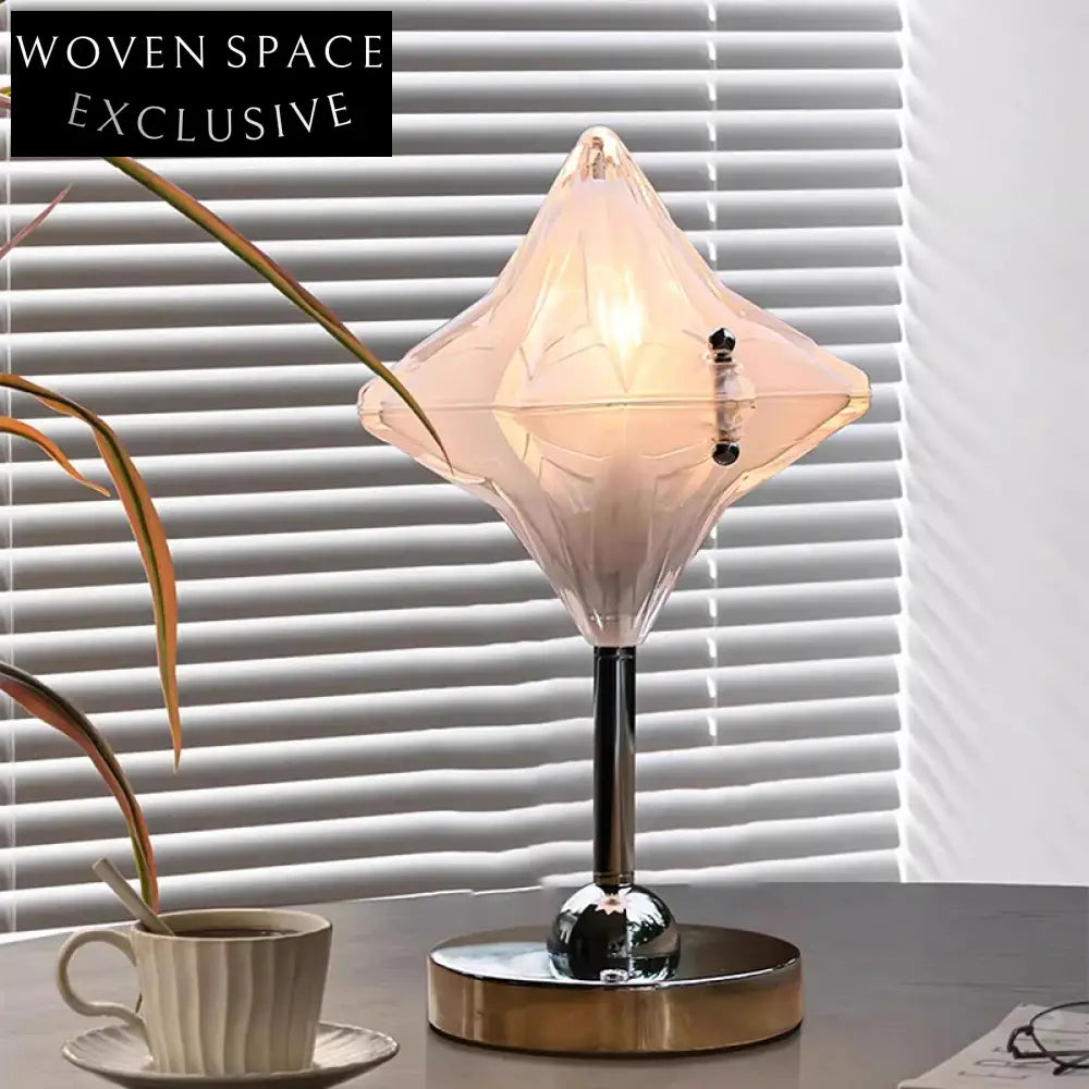 Nordic LED Star Glass Table Lamp for Corner Reading and Console Decor