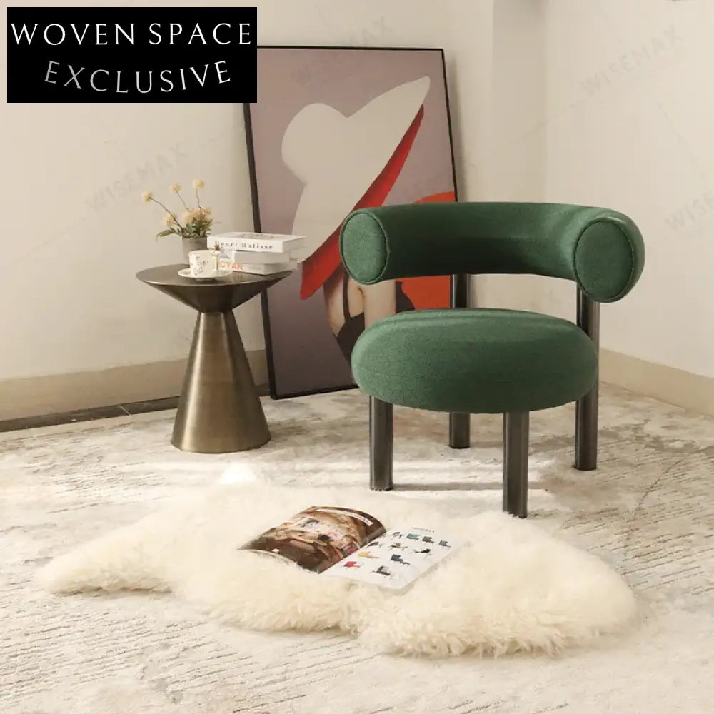 Nordic Linen Fabric Dining Chair for Kids, Restaurant & Cafe