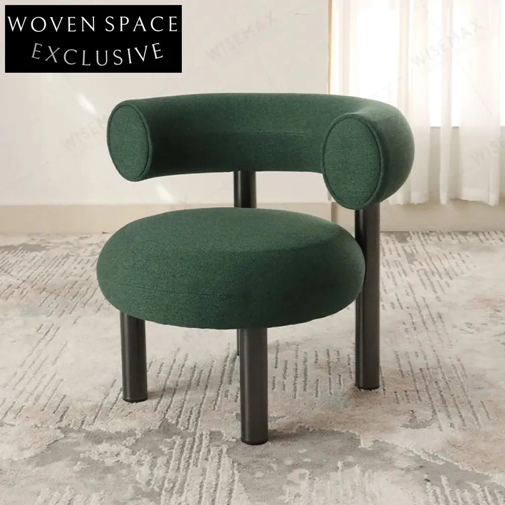 Nordic Linen Fabric Dining Chair for Kids, Restaurant & Cafe