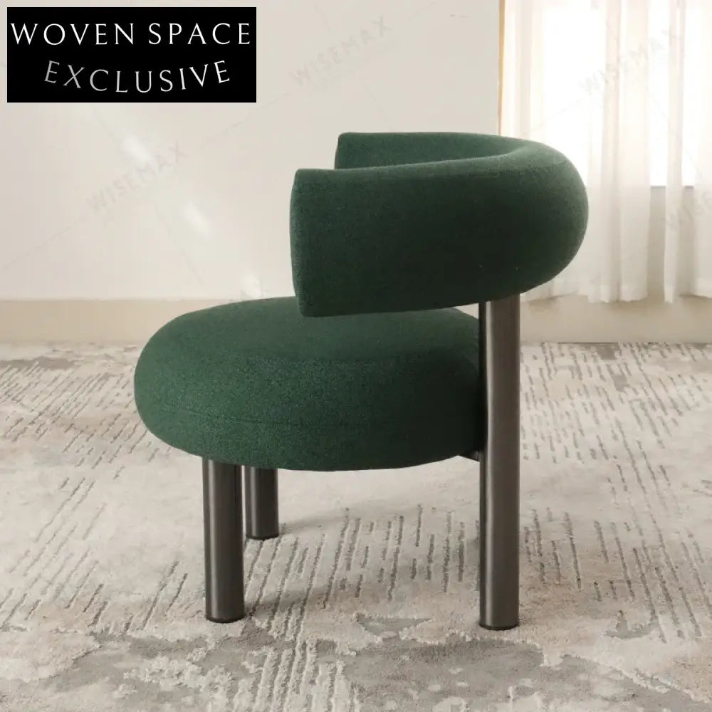 Nordic Linen Fabric Dining Chair for Kids, Restaurant & Cafe