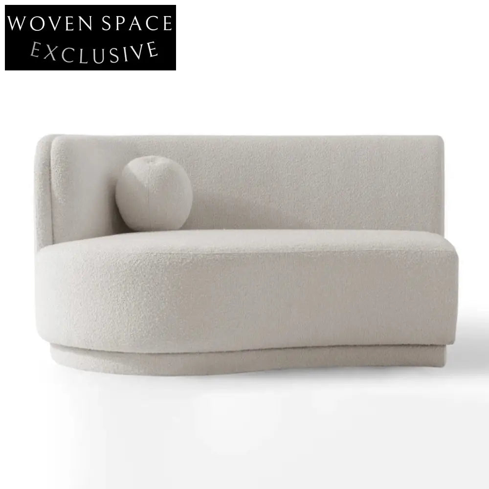 Nordic Living Room High Resilience Sponge Fabric Modular Sectional L-Shape Sofa