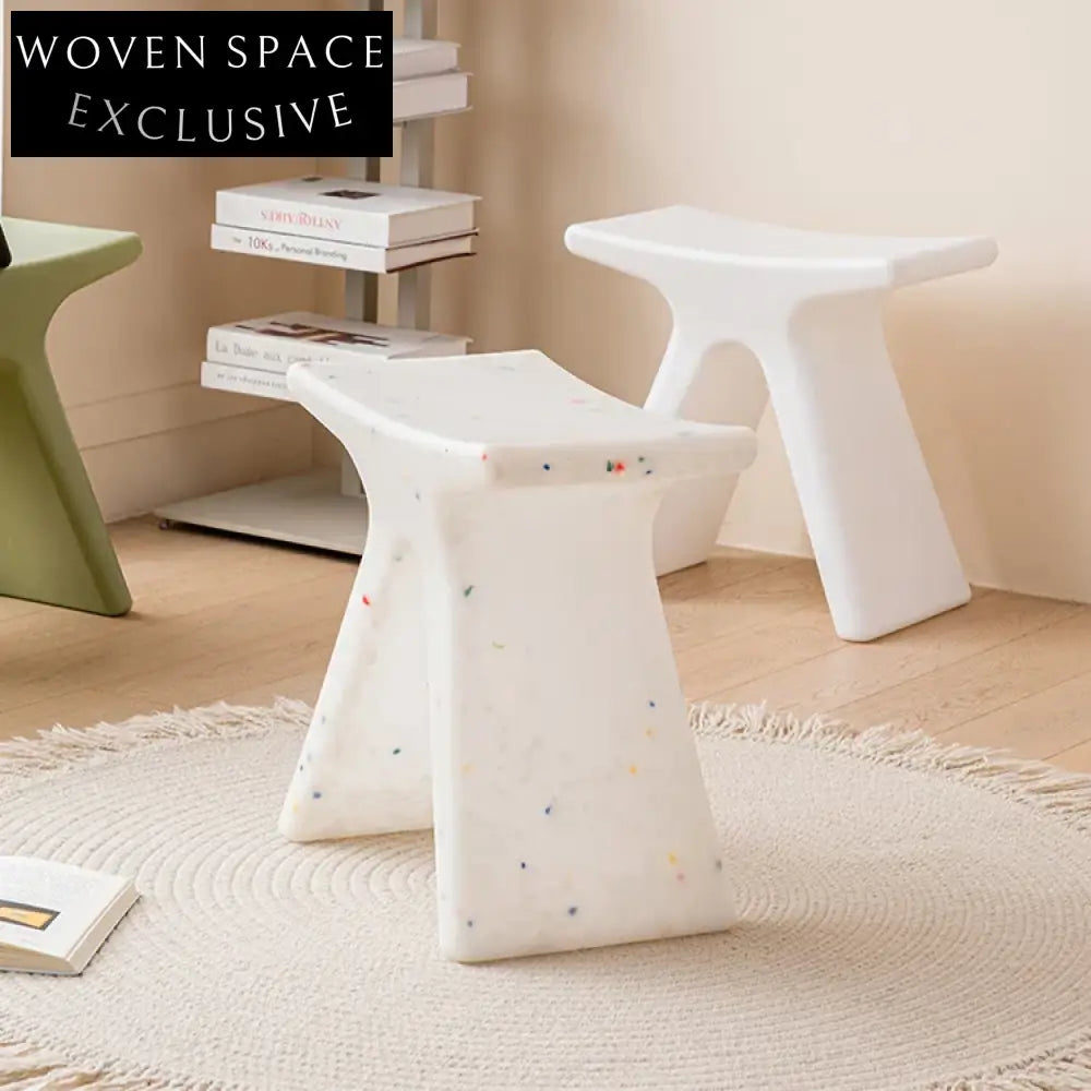 Nordic Living Room Plastic Colorful Small Bench Ottoman Kids Stool