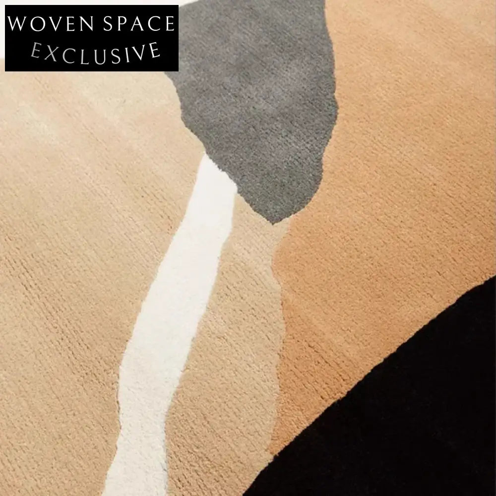 Nordic Luxury Cream Handmade Modern Geometric Living Room Bedroom Carpet