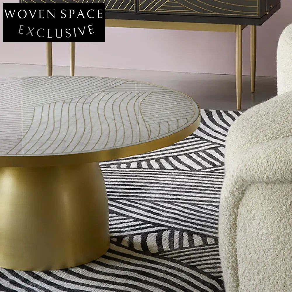 Nordic Luxury French Style Polyester Area Rug for Bedroom Living Room