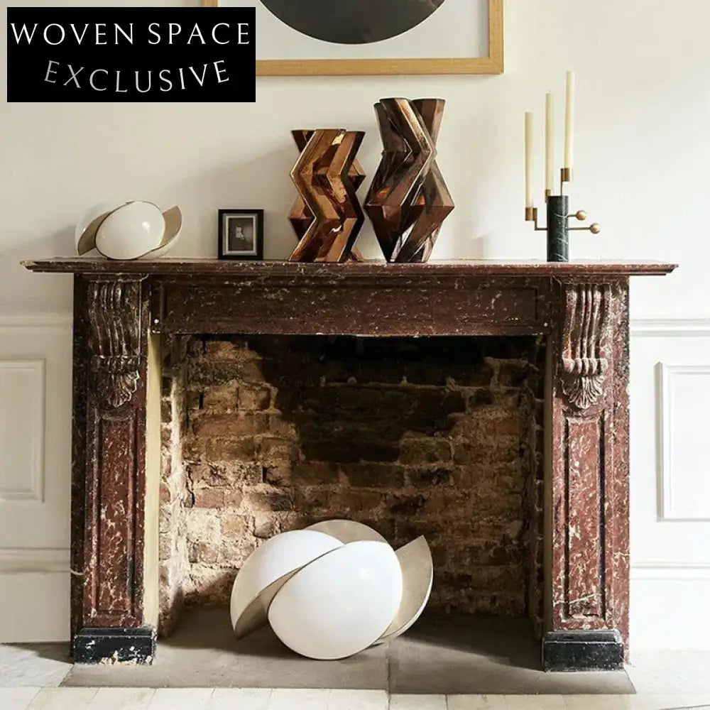 Nordic Luxury Gold Marble Candlestick Holder - Natural Stone Candle Holder