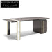 Nordic Luxury Marble Wooden Home Office CEO Desk Table for Modern Workspace